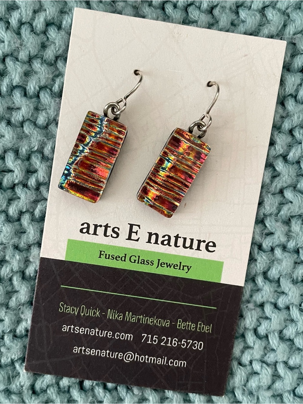 Multicolor Shimmer Earrings